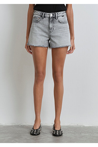 Mavi Cherry 90lar Hellgraue Jeansshorts 1410022-89734