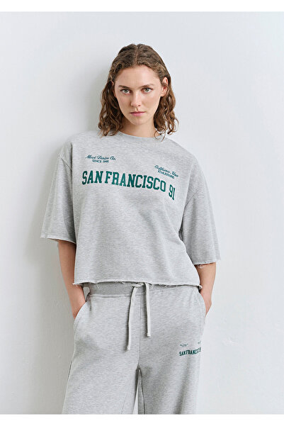 Mavi San Francisco Printed Gray Sweatshirt 1S10384-83096