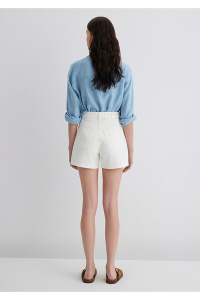 Mavi Verna Off White 90S Jean Shorts 1410059-90443