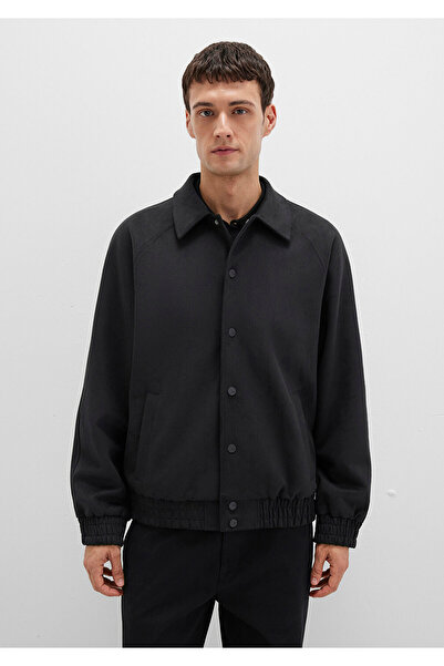 Mavi Μαύρο Bomber Faux Suede Jacket Loose Fit / Χαλαρή Άνετη Κοπή 0110649-71379