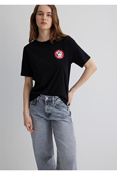 Mavi Joe Cool Printed Black T-Shirt Regular Fit 1613361 -900