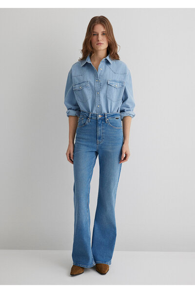 Mavi Pantaloni de jeans albastru indigo în formă de aur Los Angeles 1010349 -89225