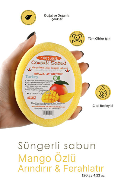 Mango Banyo Süngerli Sabun