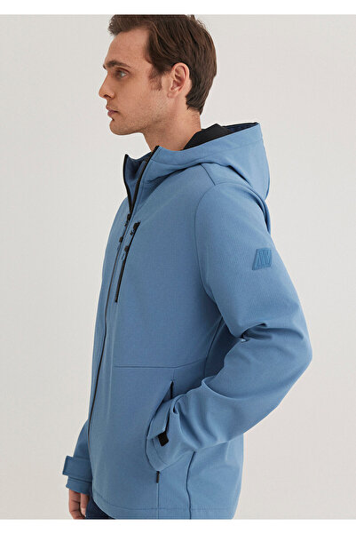 Mavi Μπλε μπουφάν με κουκούλα Slim Fit / Slim Fit 0110351 -70744