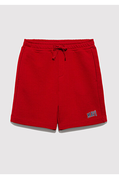 Mavi Red Logo Printed Shorts -6410003-70464