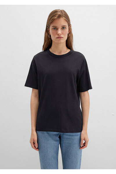 Mavi Černé tričko Crew Neck Basic - Regular Fit 1600955 -900