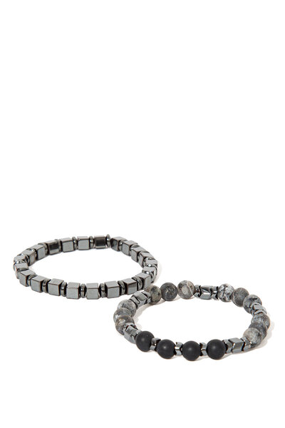 Mavi Šedá súprava 2 náramkov - 0911050 -25817