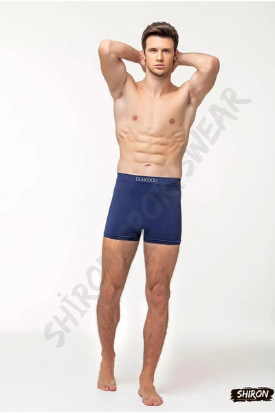 Shiron Sportswear&Company 4-Pack Stitch-Free Seamless Men's Boxers - High Comfort Sports Underwear