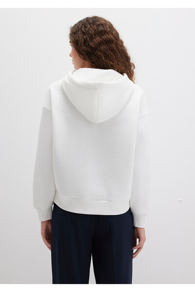 Mavi Φούτερ εκρού με κουκούλα με λογότυπο 168334-81964