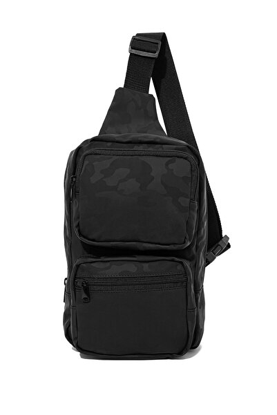 Mavi Black Camouflage Printed Crossbody Bag -091811-900