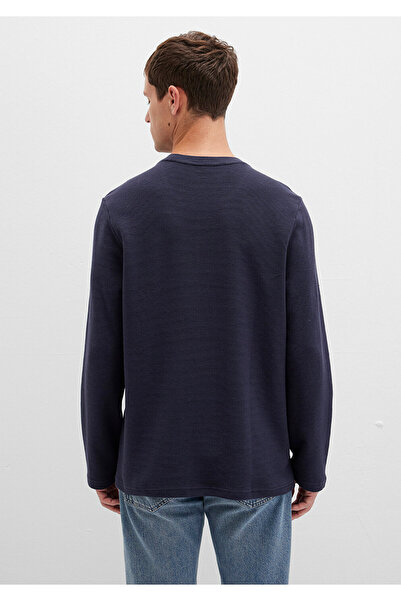 Mavi Μακρυμάνικο Navy Blue Basic T-Shirt Slim Fit / Slim Cut 064622-26828