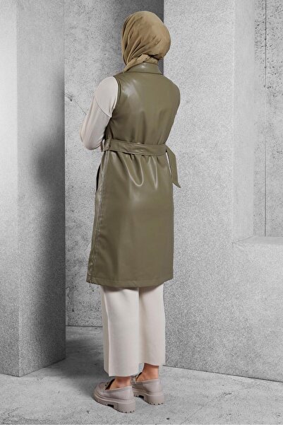 Alvina Belted Sunny Leather Vest 45241