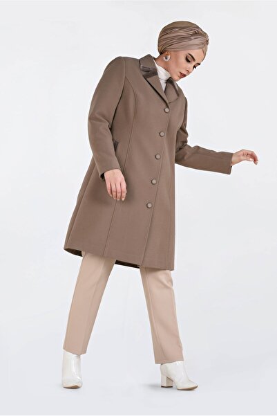 Alvina Пальто з гострим коміром на ґудзиках 9808