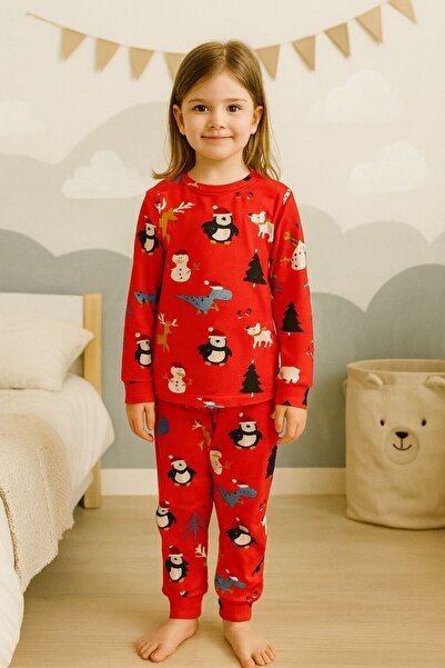 Bilge Trend PENGUIN 100% pamuk U P Pamučni džersej DEČJI PIZAMA SET