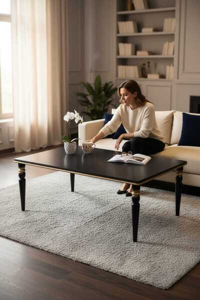 Akabesan Aksesuar Venüs Serisi Modern Tasarım Dikdörtgen 1. Kalite Kayın Ağac...