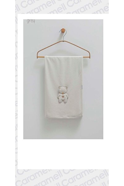 Caramell My Baby Kumsal Baby Blanket Combed Cotton Soft Textured 80X90 Cute B...