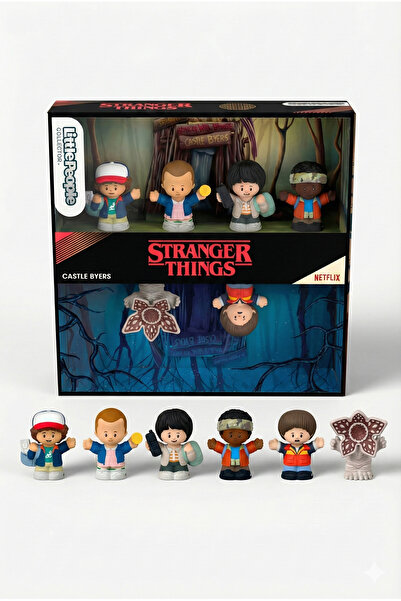 OMZ Stranger Things Netflix Dizisi 6'lı Özel Set Kız Cocuk Erkek Cocuk Egitici Montessori Oyuncaklar
