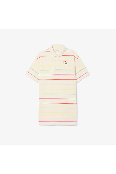 Lacoste فستان بولو قطني مخطط - EJ8422-00-R1T