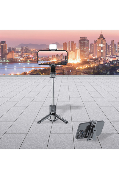 Go-Des Go Des GD-ST 67 Live Streaming Selfie Stick with Fill Light, Remote Control and 360° Rotating Tripo
