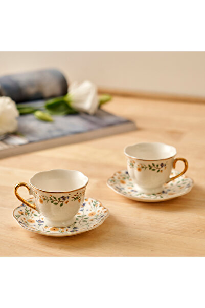 Bella Maison طقم فناجين قهوة بورسلين جوليت 2 قطعة (90 مل)