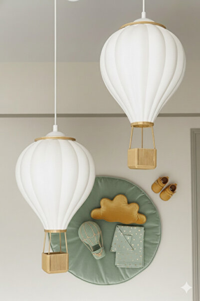 Rekatech 2'Li Sıcak Hava Balonu Avize Kapadokya Havası Evinizde – Modern Sarkıt Lamba Modeli