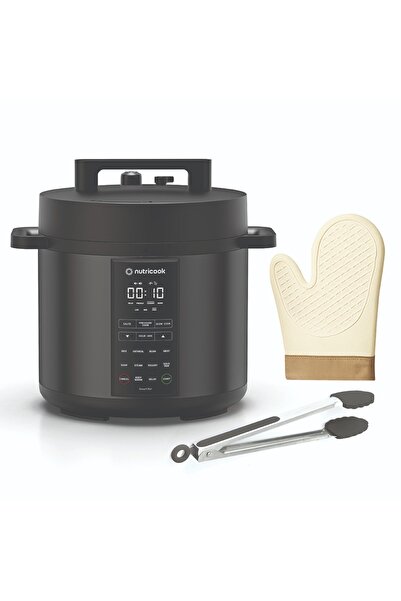 Nutricook Electric Pressure Cooker ON-8L with Silicone Mitten & Tong