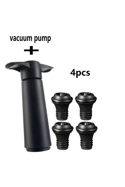 Choice wine corks 4pcs 4Vacuum Stoppers Wine Preservation Pump Wine Preservat...