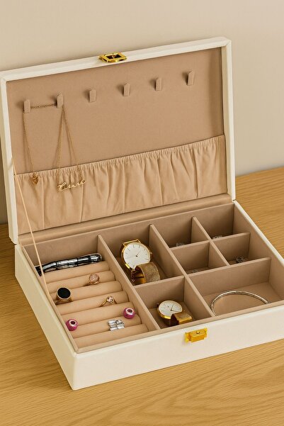 Ecrou Bej Aksesuar, Mücevher Takı Saklama Kutusu