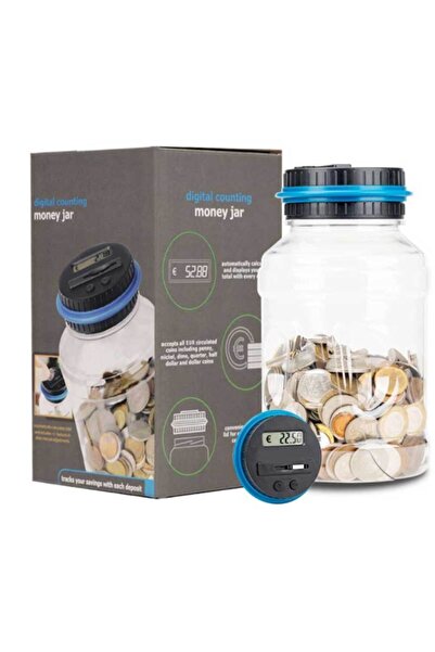 Choice يورو G2058C حصالة نقود إلكترونية، عداد عملات معدنية، شاشة LCD رقمية، ص...