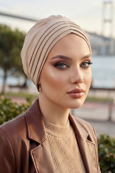 Aisha's Design قبعة مطوية من فور سيزونز، بيج، B-13O