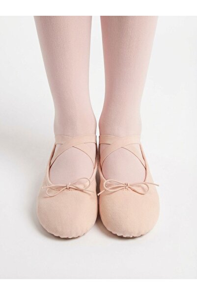 Yıldız Bale Kostüm ve Spor Ürünleri Pantofi de balet cu talpă dublă din pânză de culoare carne
