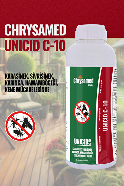 Chrysamed Unicid C10 1 LT. KONSANTRE Sivrisinek,Karasinek,Karınca,Hamamböceği...