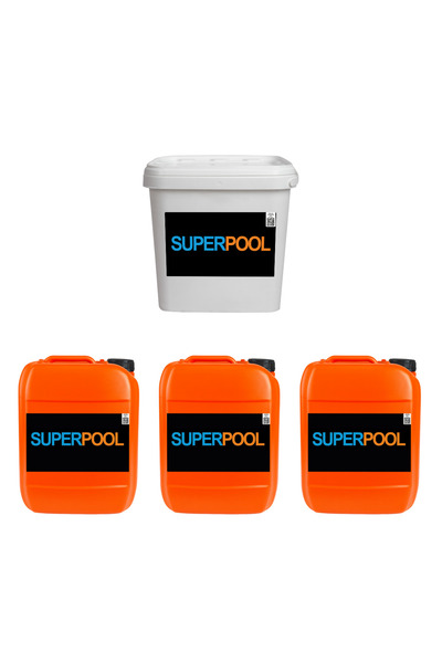 SPP SUPERPOOL 4'lü Havuz Bakım Kimyasal Seti 10 KG