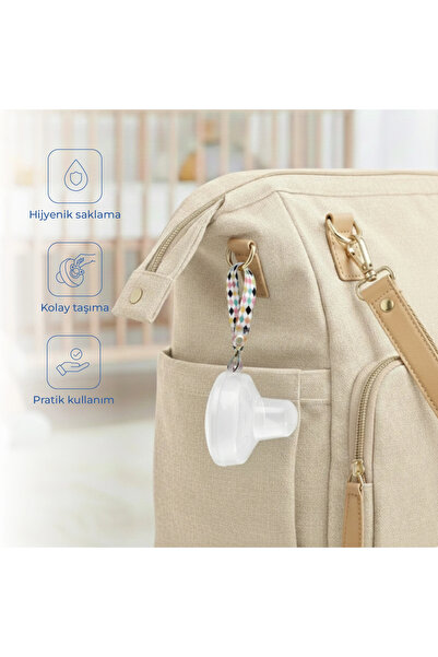 Babyjem Emzik Saklama Kabı Beyaz