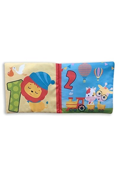 Genel Markalar Aynalı Rakamlı Hayvan Figürlü Hışırtılı Yumuşak Kitabım