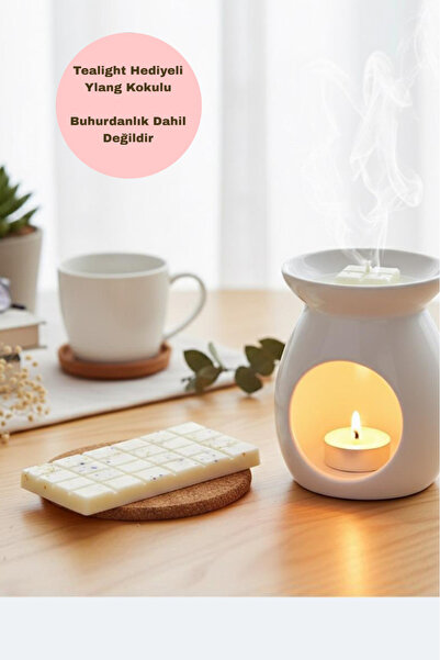 Trend Mum Tealight Hediyeli Buhurdanlık Koku Tableti %100soya Waxmelts Buhurd...