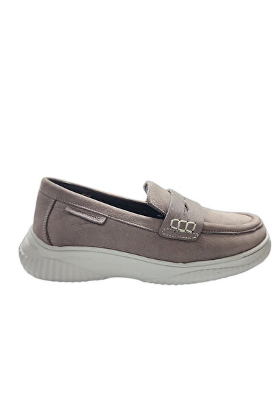 Mammamia Women's Leather Casual Shoes 3280 - Mink - 39