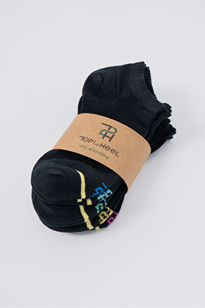 TOP TO HEEL Set of 7 Bamboo Unisex Socks - Booties - Seamless - Soft Socks - ...