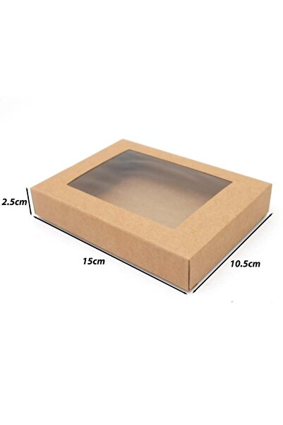 Generic 12 قطعة من علب ورقية مع نافذة شفافة