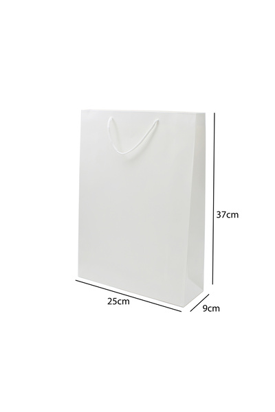Generic 12 قطعة من أكياس ورقية لون أبيض