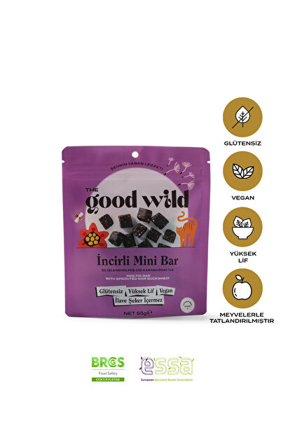 THE GOOD WİLD İncirli Mini Bar | Glutensiz Atıştırmalık | İlave Şekersiz | Fi...