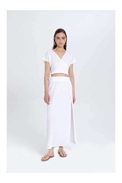 İpekçi Otantik Müslin Ön Dönmeli Bluz