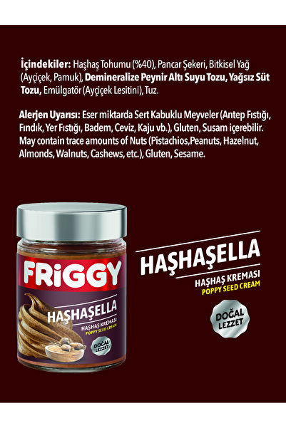 FRİGGY Haşhaşella Haşhaş Kreması 320GR