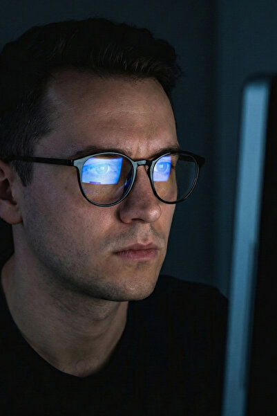 sun factory Mavi Işık Filtreli Unisex Siyah Renk Ekran Gözlüğü 8207 C0101