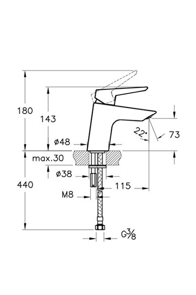 Artema Solid S Lavabo Bataryası A42440