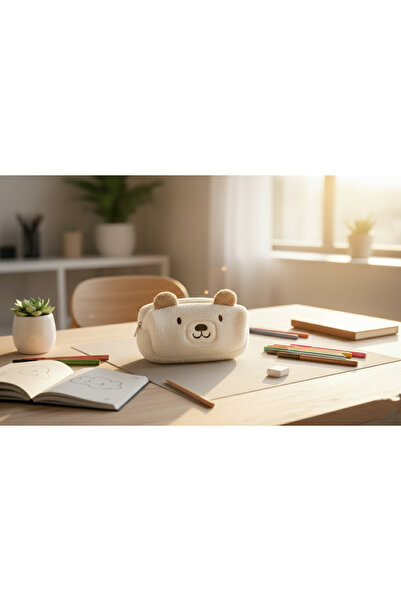 Pai حامل قلم ناعم من القطيفة