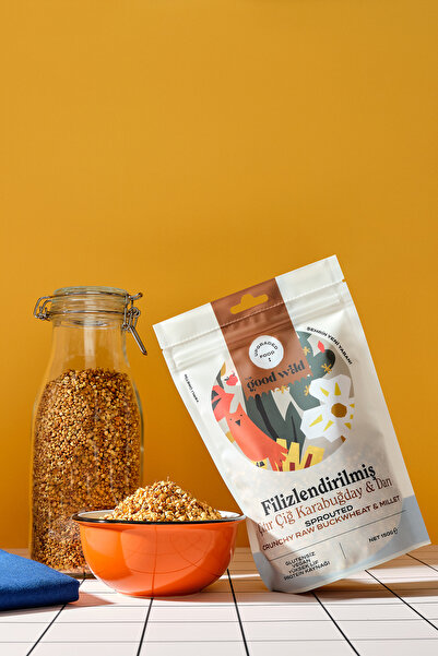 THE GOOD WİLD Filizlendirilmiş Çıtır Çiğ Karabuğday & Darı | Glutensiz Vegan Atıştırmalık | Yüksek Lif | 150 Gr