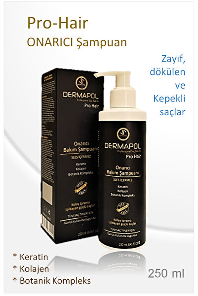 Dermapol Pro Hair Onarıcı Bakım Şampuanı 250 ml ( Sülfatsız Ve Silikonsuz )