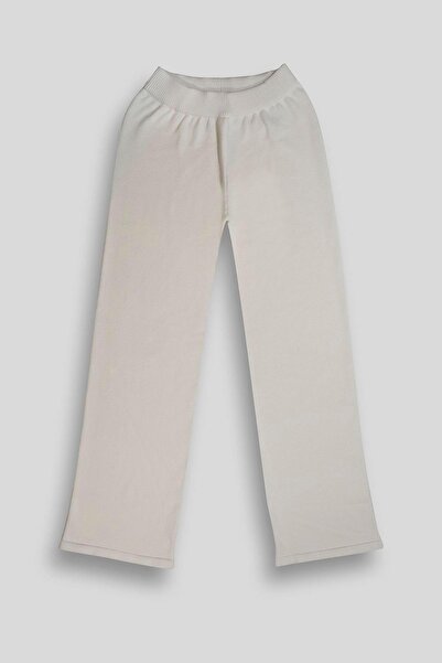 GMG FIRENZE φαρδύ μπατζάκι Πλεκτό Πλεκτό Γυναικείο Παντελόνι με Ελαστική Μέση