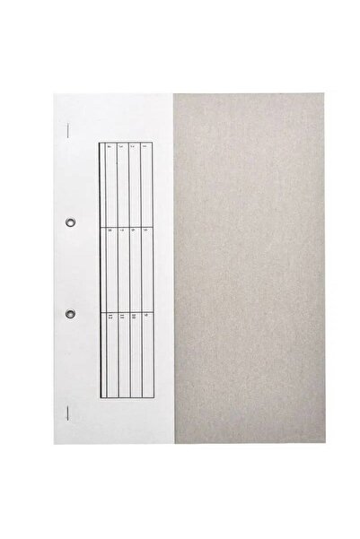 OEM Dosar capsat 1/2 cu capse din carton alb, set 10 buc.